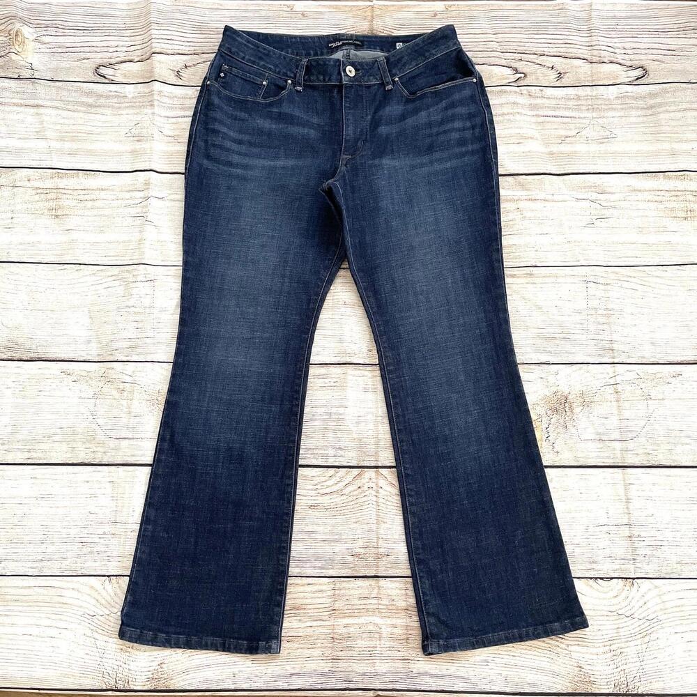 Bootcut Curvy Size 14 short Lee Platinum Label Fit Jeans Mid Rise Denim